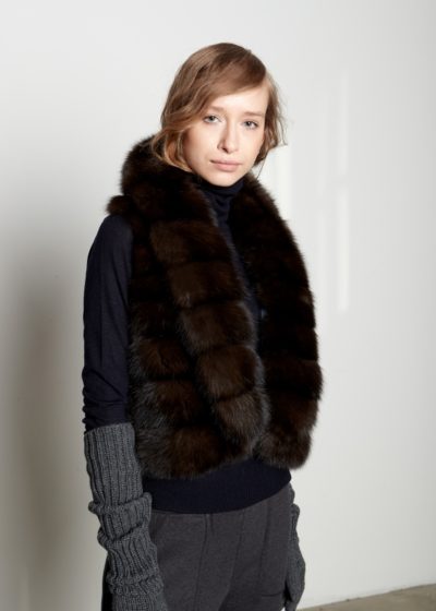 gilet cashmere loro piana zibellino