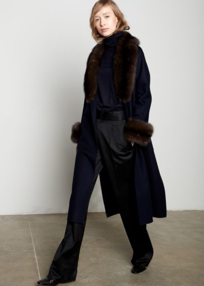 cappotto cm 122 con zibellino russo